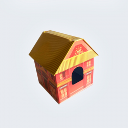 Caja latón forma de casa